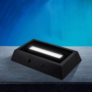 Rectangle Silver LED Base with USB Cable 3.9 x 2.6 100